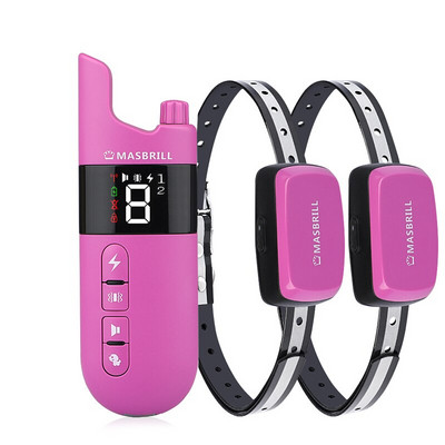 Περιλαίμιο εκπαίδευσης σκύλων με τηλεχειριστήριο κατοικίδιων ζώων με επαναφορτιζόμενο ηλεκτρικό αδιάβροχο κολάρο εκπαίδευσης σκύλου με κραδασμούς