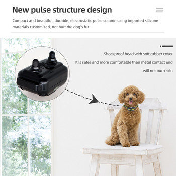 800 м електрически нашийник за обучение на кучета Водоустойчив акумулаторен домашен любимец с дистанционно управление с LCD дисплей за всички размери Шок Вибрационен звук