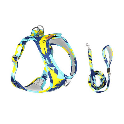 Ολοκαίνουργιο σετ λουριών και λουριών εκτύπωσης για σκύλους 2022 Μόδα λουρί και λουρί για κουτάβι 1,5 m Χαριτωμένο μολύβι και λουρί για σκύλους