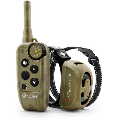 Guler electric de dresaj pentru câini cu telecomandă de 2000 de metri, impermeabil, reîncărcabil pentru animale de companie, guler de control anti-lătrat pentru câini, șoc electric