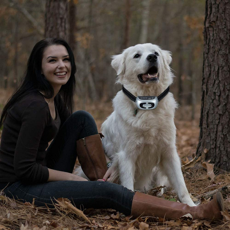 9 szintes, újratölthető, ugatásgátló nyakörv, vízálló, ugatásgátló, ultrahangos kutyakiképzés ugatásgátló nyakörv