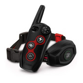 1 buc. Dispozitiv de dresaj pentru câini cu telecomandă rezistent la apă/zgarda automată pentru oprirea lătratului pentru dresaj pentru animale de companie guler electronic bifuncțional