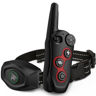 1 buc. Dispozitiv de dresaj pentru câini cu telecomandă rezistent la apă/zgarda automată pentru oprirea lătratului pentru dresaj pentru animale de companie guler electronic bifuncțional