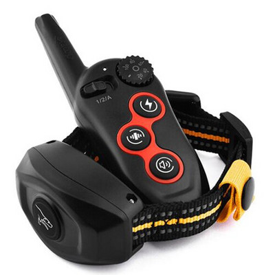 1 buc. Dispozitiv de dresaj pentru câini cu telecomandă rezistent la apă/zgarda automată pentru oprirea lătratului pentru dresaj pentru animale de companie guler electronic bifuncțional