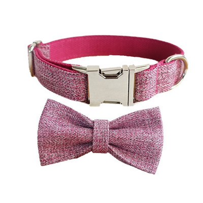 Lina puhtad koerad värvilised uhked lemmikloomad hingavast riidest kaelarihm tõmbeköis vibu kohandatud nime graveerimine