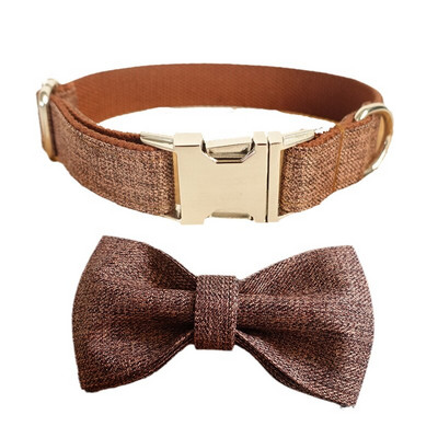 Lina puhtad koerad värvilised uhked lemmikloomad hingavast riidest kaelarihm tõmbeköis vibu kohandatud nime graveerimine