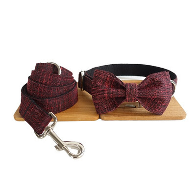 Lina puhtad koerad värvilised uhked lemmikloomad hingavast riidest kaelarihm tõmbeköis vibu kohandatud nime graveerimine