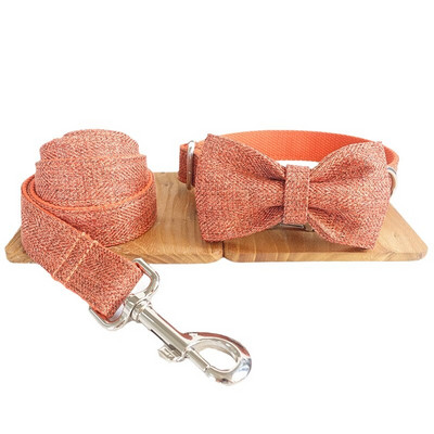 Lina puhtad koerad värvilised uhked lemmikloomad hingavast riidest kaelarihm tõmbeköis vibu kohandatud nime graveerimine