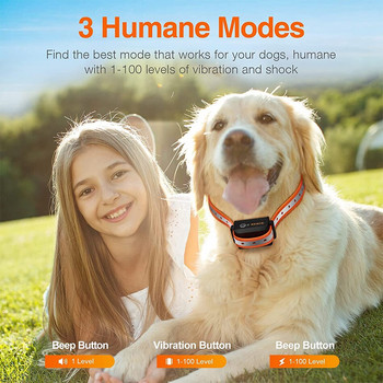 ROJECO 1000m Electric Dog Training Collar Light Водоустойчив акумулаторен Pet Dog Bark Stop Shock Collar For Dogs Electric Shocker
