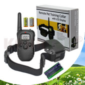 Електронен нашийник за кучета с дистанционно управление Анти-лай нашийник за кучешки шок с LCD дисплей 998D Електронен нашийник за кучета