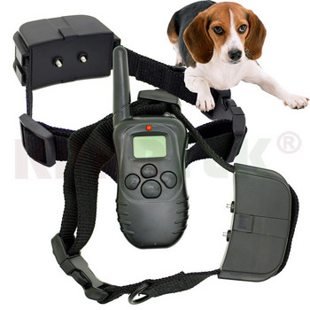 Електронен нашийник за кучета с дистанционно управление Анти-лай нашийник за кучешки шок с LCD дисплей 998D Електронен нашийник за кучета