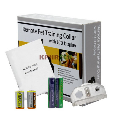Електронен нашийник за кучета с дистанционно управление Анти-лай нашийник за кучешки шок с LCD дисплей 998D Електронен нашийник за кучета