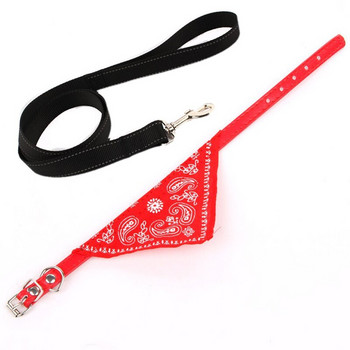 Lovely Pet Dog Scarf Collar Nylon σετ λουριών Ρυθμιζόμενο Puppy Bandana Ποιοτικό Pet σκύλοι γάτας Κολάρες γραβάτας Ανακλαστικά λουριά