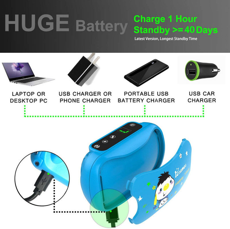 Shock kaelarihm laetav koera E kaelarihm piiksu vibratsiooniga Humane SafeNo Remote Auto haukumisvastane kaelarihm väikesele keskmisele suurele koerale