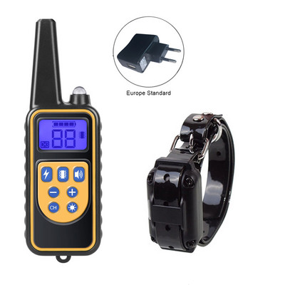 Zgarda electrică de dresaj pentru câini Telecomanda pentru animale de companie, reîncărcabilă cu afișaj LCD, rezistent la apă, vibrație, sunet pentru toate dimensiunile