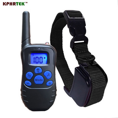 Дистанционно обучение на куче Анти-лай нашийник Ултразвуков шок LCD Вибрация Pet Electric 100g2280