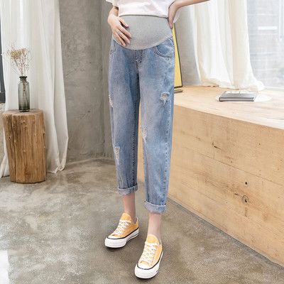 Γυναικείο σκισμένο τζιν για εγκύους