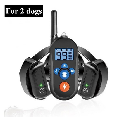 2500 Ft dug daljinski uređaj za dresuru ogrlice za pse Zvučni signal/vibracija/upozorenje na strujni udar, vodootporan prijemnik