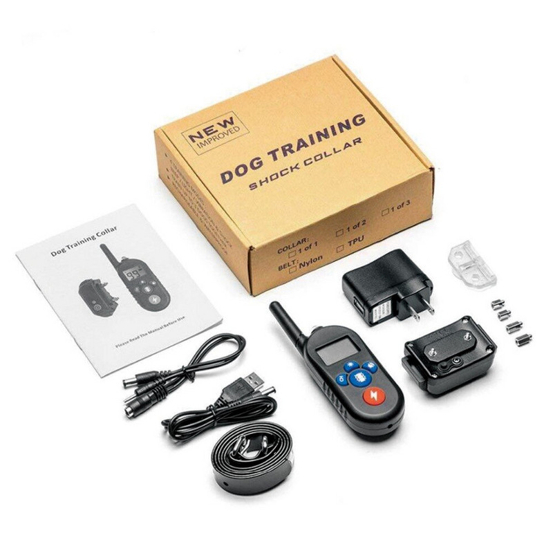 2500 Ft dug daljinski uređaj za dresuru ogrlice za pse Zvučni signal/vibracija/upozorenje na strujni udar, vodootporan prijemnik
