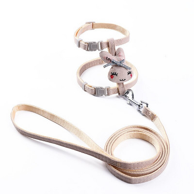 Νέο Σετ λουριού με λουρί σκύλου Ρυθμιζόμενο λουρί για σκύλους κινουμένων σχεδίων για μικρά μεσαία κατοικίδια Ζωντανό λουρί γάτας Περπάτημα σε εξωτερικό χώρο