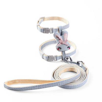 Νέο Σετ λουριού με λουρί σκύλου Ρυθμιζόμενο λουρί για σκύλους κινουμένων σχεδίων για μικρά μεσαία κατοικίδια Ζωντανό λουρί γάτας Περπάτημα σε εξωτερικό χώρο