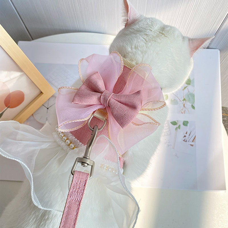 Bow-knot remen za prsa za kućne ljubimce Vučno uže za sprječavanje pucanja Specijalna odjeća za pse Navlaka za mačku Uže za pse Potrepštine za pse