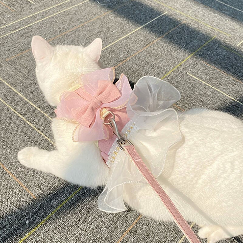 Bow-knot remen za prsa za kućne ljubimce Vučno uže za sprječavanje pucanja Specijalna odjeća za pse Navlaka za mačku Uže za pse Potrepštine za pse