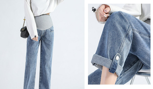 Ψηλόμεση ίσιο τζιν εγκυμοσύνης