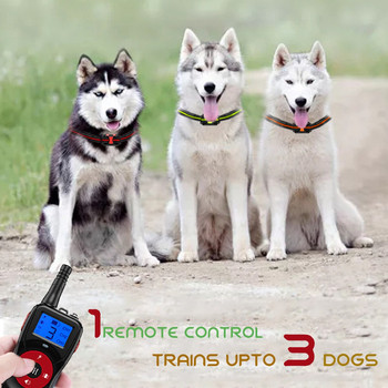 800 м електрически нашийник за обучение на кучета Водоустойчиво дистанционно управление за домашни любимци Акумулаторен нашийник за обучение на кучета със звук от ударна вибрация