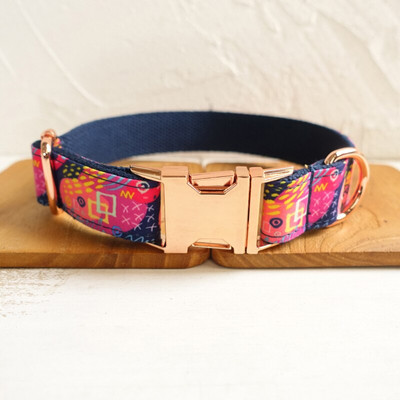 MUTTCO jaemüügi isekujundusega kaelarihm DEEP GRAFFITI käsitsi valmistatud polüsatiinist ja nailonist koera kaelarihm ja jalutusrihm UDC062M