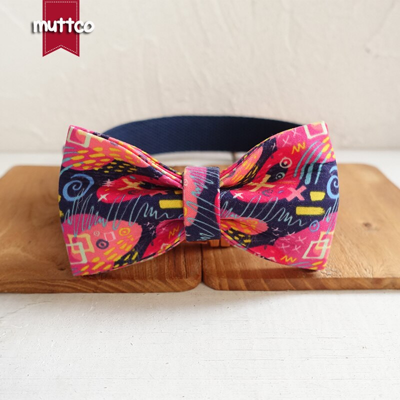 MUTTCO jaemüügi isekujundusega kaelarihm DEEP GRAFFITI käsitsi valmistatud polüsatiinist ja nailonist koera kaelarihm ja jalutusrihm UDC062M