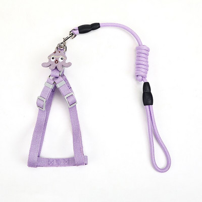 Γελοιογραφία Σκύλος Ζώνη χωρίς τράβηγμα και σετ λουριών Ρυθμιζόμενος ιμάντας στήθους για σκύλους γάτες κατοικίδια Χρηματοκιβώτιο Harnais Chien Collier Perros Accesorios