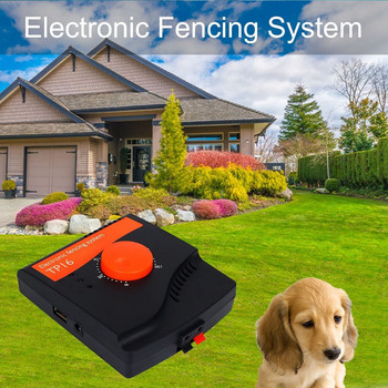 TP16 Система за електрическа ограда за домашни кучета Акумулаторна водоустойчива регулируема яка за обучение на кучета Електронна система за задържане на ограда