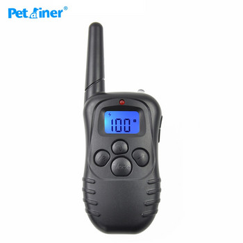 Petrainer 998DR-2 300M Remote Rechargeable and Rainproof Shack Electronic 100 Level Dog Electric collars for 2 dogs