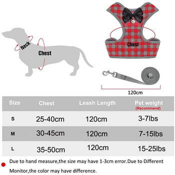 Puppy Harness Leash Set Dog Collar Dogs Bow Вечерна рокля Гръдна каишка Дишаща жилетка за домашни любимци Колани Дрехи за домашни котки Костюми
