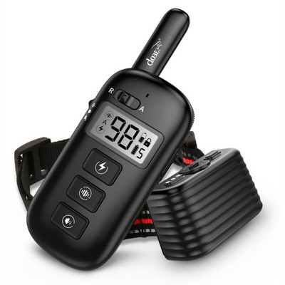 2-ühes kaugtreeniv koerarihm Laetav koera elektriline kaelarihm haukumisvastane veekindel kaugkaelarihm 1 koerale 600M