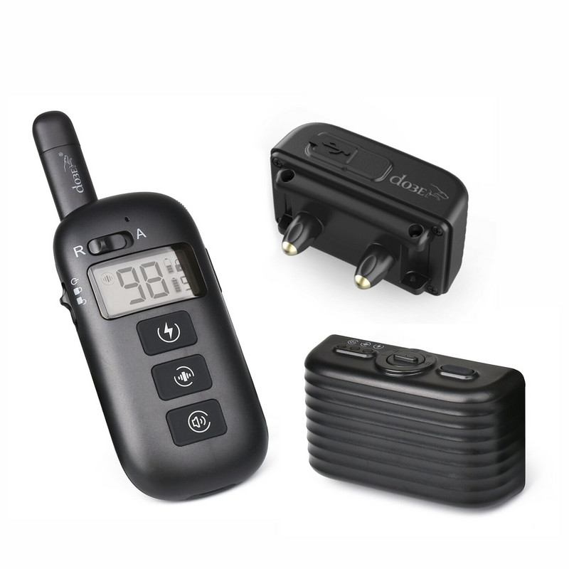 2-ühes kaugtreeniv koerarihm Laetav koera elektriline kaelarihm haukumisvastane veekindel kaugkaelarihm 1 koerale 600M