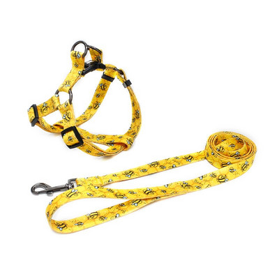 Ρυθμιζόμενο λουρί με λουρί σκύλου Χαριτωμένο λουλούδι Εκπαίδευση μικρού μεσαίου μεγάλου γιλέκου σκύλου Προμήθειες κατοικίδιων για τρέξιμο Αναπνεύσιμο κολάρο σκύλου