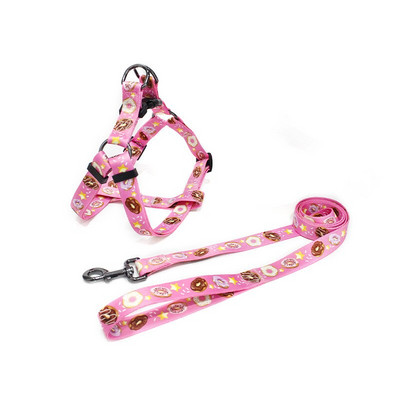 Ρυθμιζόμενο λουρί με λουρί σκύλου Χαριτωμένο λουλούδι Εκπαίδευση μικρού μεσαίου μεγάλου γιλέκου σκύλου Προμήθειες κατοικίδιων για τρέξιμο Αναπνεύσιμο κολάρο σκύλου