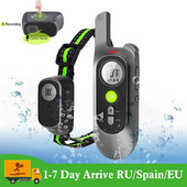 Zgarda de dresaj pentru câini, reîncărcabilă, impermeabilă, cu absorbție a șocurilor pentru câini, în aer liber, cu telecomandă, înregistrabile pentru animale de companie.