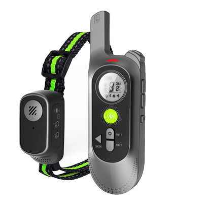 Zgarda de dresaj pentru câini, reîncărcabilă, impermeabilă, cu absorbție a șocurilor pentru câini, în aer liber, cu telecomandă, înregistrabile pentru animale de companie.