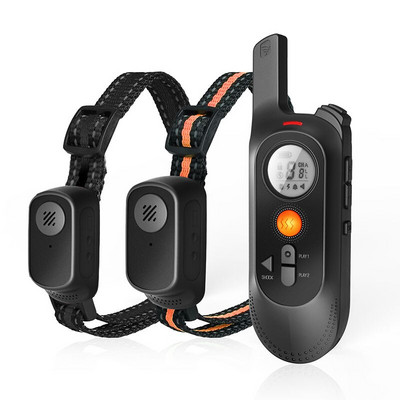 Zgarda de dresaj pentru câini, reîncărcabilă, impermeabilă, cu absorbție a șocurilor pentru câini, în aer liber, cu telecomandă, înregistrabile pentru animale de companie.