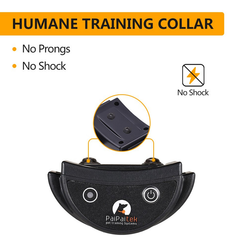 Vibratsioonitreeningu kaelarihm Shockivaba Koerte treeningkaelarihm puldiga 1/2 koerale Ohutu koeratreening kaelarihm Laetav veekindel