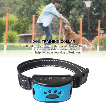 Hot Ultrasonic Dog Training Collar USB Electric Pet Anti Barking Intelligence Devices Stop Barking Vibration Anti Bark Devices