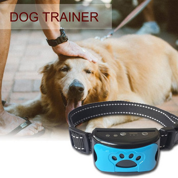 Hot Ultrasonic Dog Training Collar USB Electric Pet Anti Barking Интелигентни устройства Stop Barking Vibration Anti Bark Devices