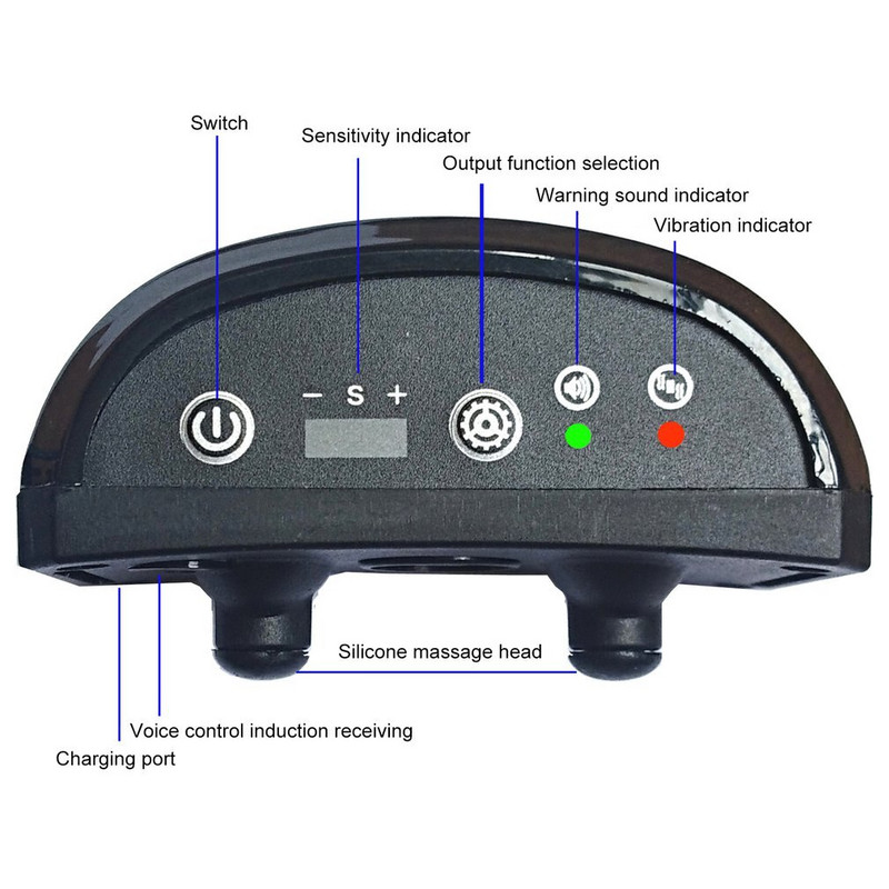 Zgarda de dresaj de câini cu ultrasunete fierbinte USB electric pentru animale de companie Dispozitive inteligente anti lătrat Dispozitive anti-latrat cu vibrații pentru oprirea lătratului