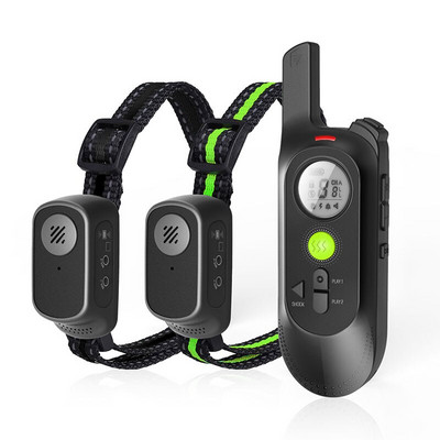 Ηλεκτρικό απομακρυσμένο κολάρο εκπαίδευσης σκύλων IP65 Επαναφορτιζόμενο κολάρο οθόνης LCD με δύο μνήμες εγγραφής 2021 Νεότερο απώθηση σκύλου