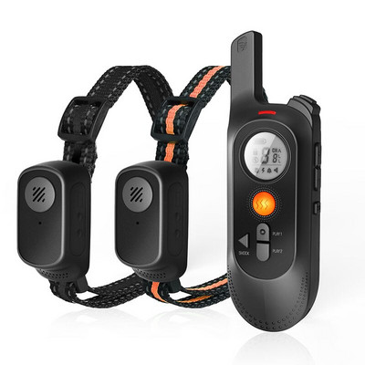 Ηλεκτρικό απομακρυσμένο κολάρο εκπαίδευσης σκύλων IP65 Επαναφορτιζόμενο κολάρο οθόνης LCD με δύο μνήμες εγγραφής 2021 Νεότερο απώθηση σκύλου