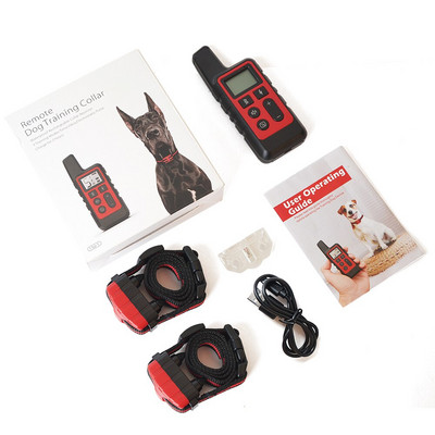 Ηλεκτρονικό κολάρο εκπαίδευσης σκυλιών κατοικίδιων ζώων Επαναφορτιζόμενο τηλεχειριζόμενο ηλεκτρονικά περιλαίμια λουρί κραδασμών κατά του φλοιού LCD Προμήθειες Μεγάλοι σκύλοι