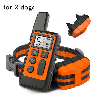 Ηλεκτρονικό κολάρο εκπαίδευσης σκυλιών κατοικίδιων ζώων Επαναφορτιζόμενο τηλεχειριζόμενο ηλεκτρονικά περιλαίμια λουρί κραδασμών κατά του φλοιού LCD Προμήθειες Μεγάλοι σκύλοι